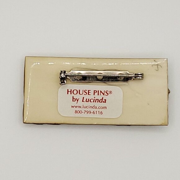 Lucinda House Pin Cat Kitty Kitten Hearts Pastel Yellow Green Pink Purple - Picture 2 of 2